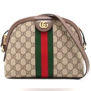 Gucci Beige and Green Women's Bag